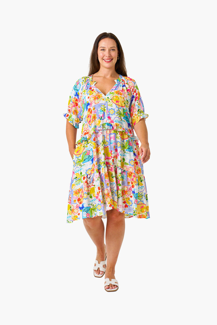 Kathryn Dress - Multi Print