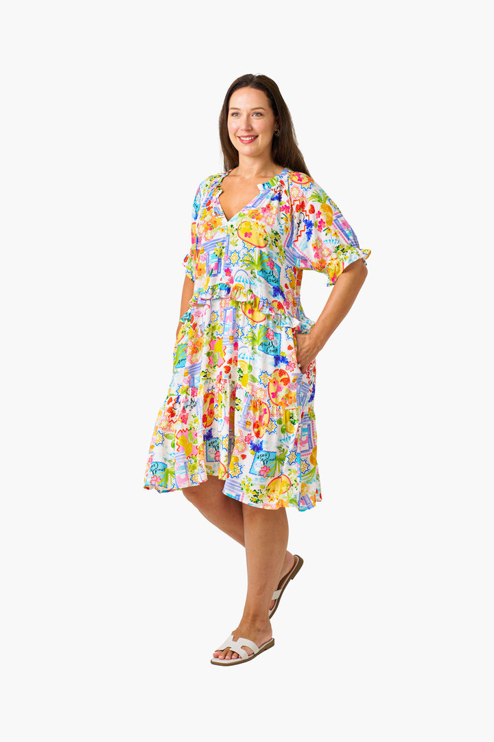 Kathryn Dress - Multi Print