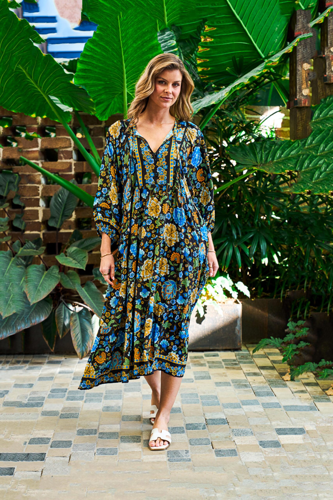 Keegan Dress – Night Garden Bloom