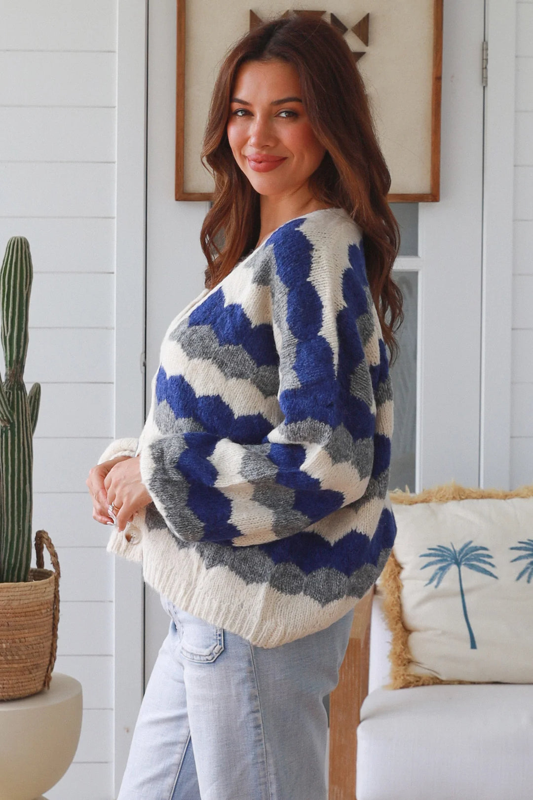 Kelly Cardigan – Blue