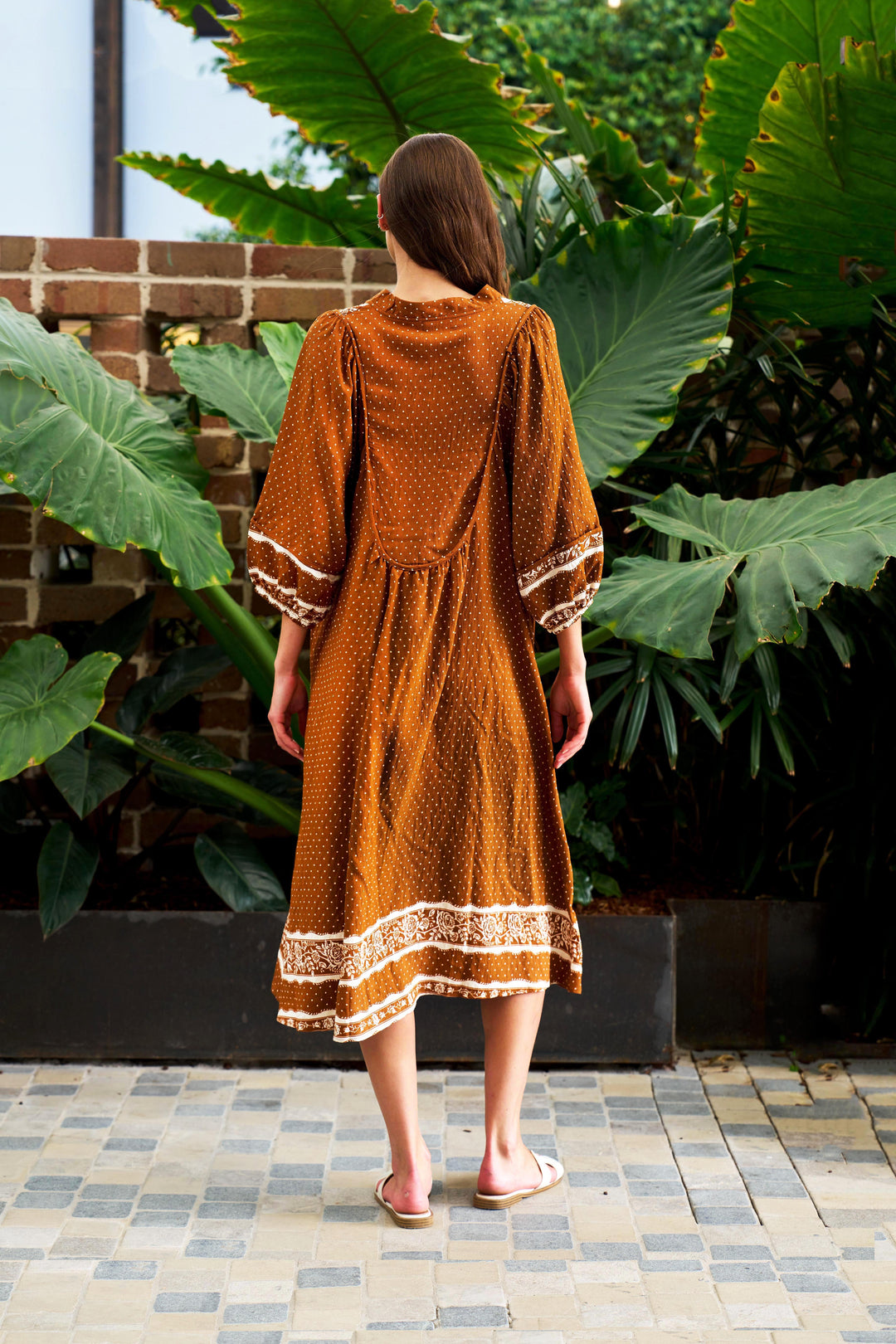 Landry Dress -Brown