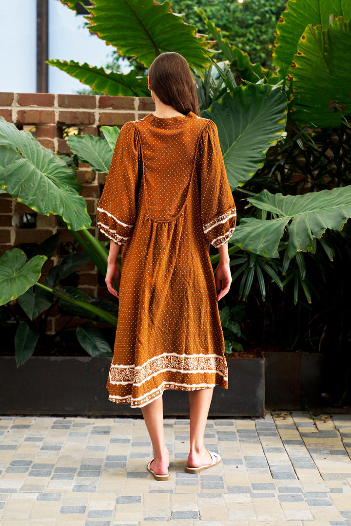 Landry Dress -Brown