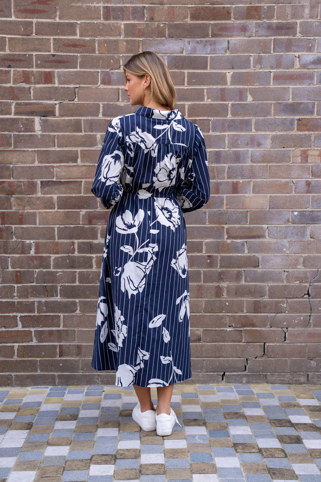 Lawrence Maxi Dress – Navy Floral