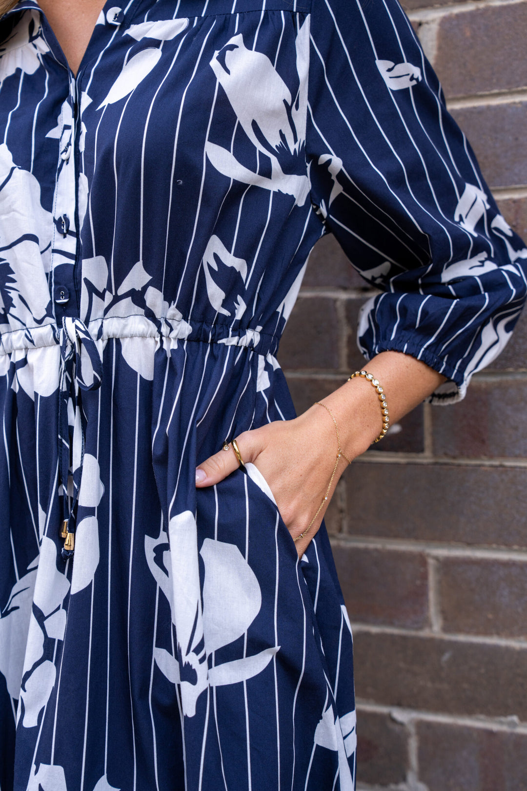 Lawrence Maxi Dress – Navy Floral