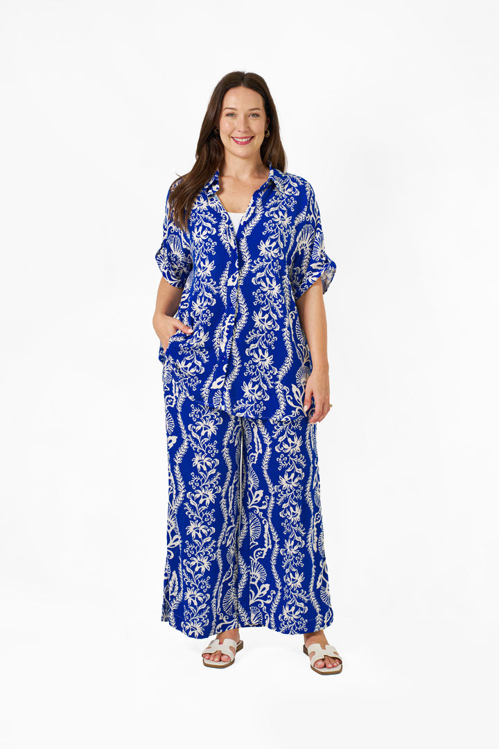 Lenny Shirt - Blue Print