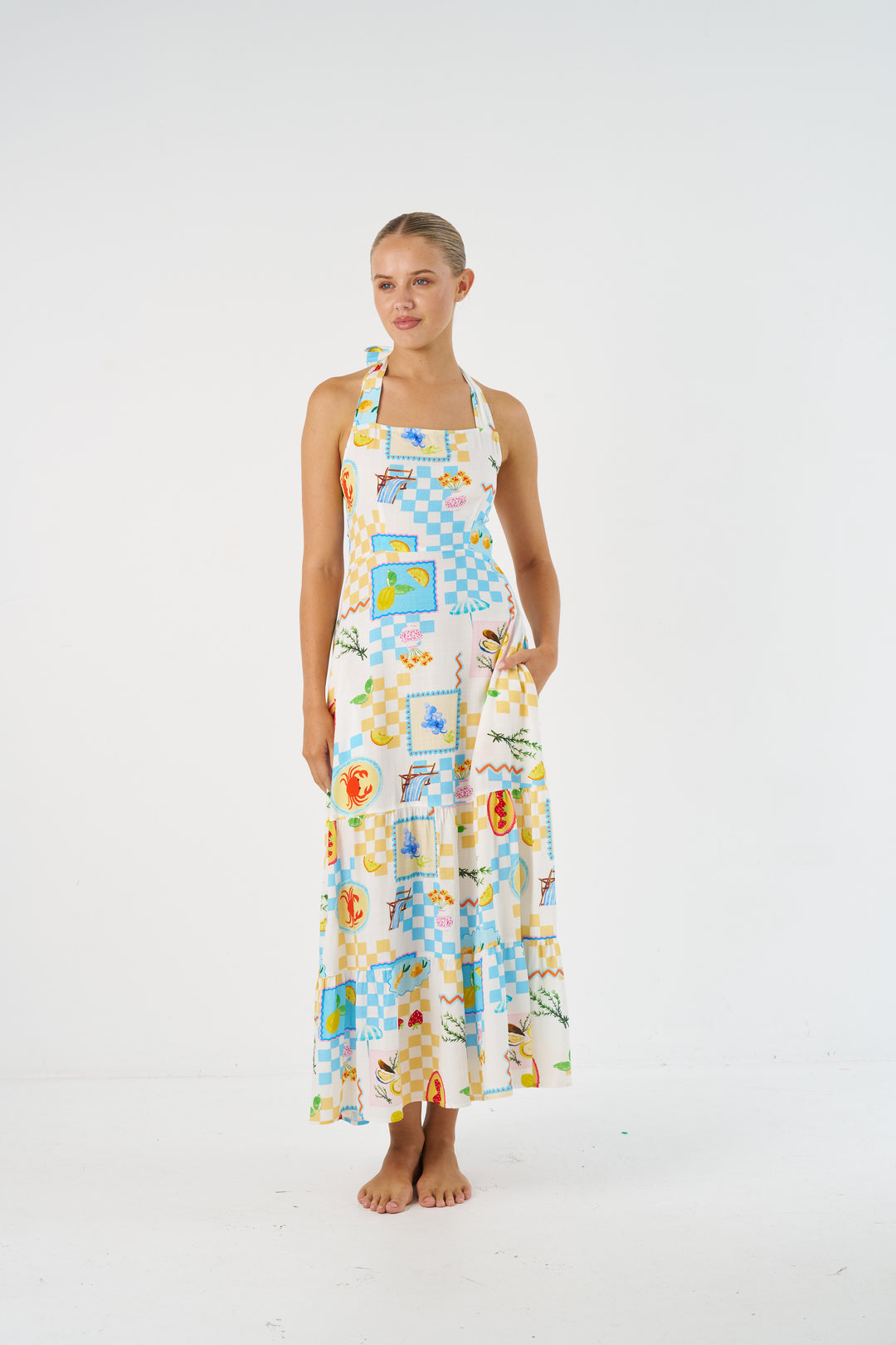 Lira Maxi Dress - Fruit Check