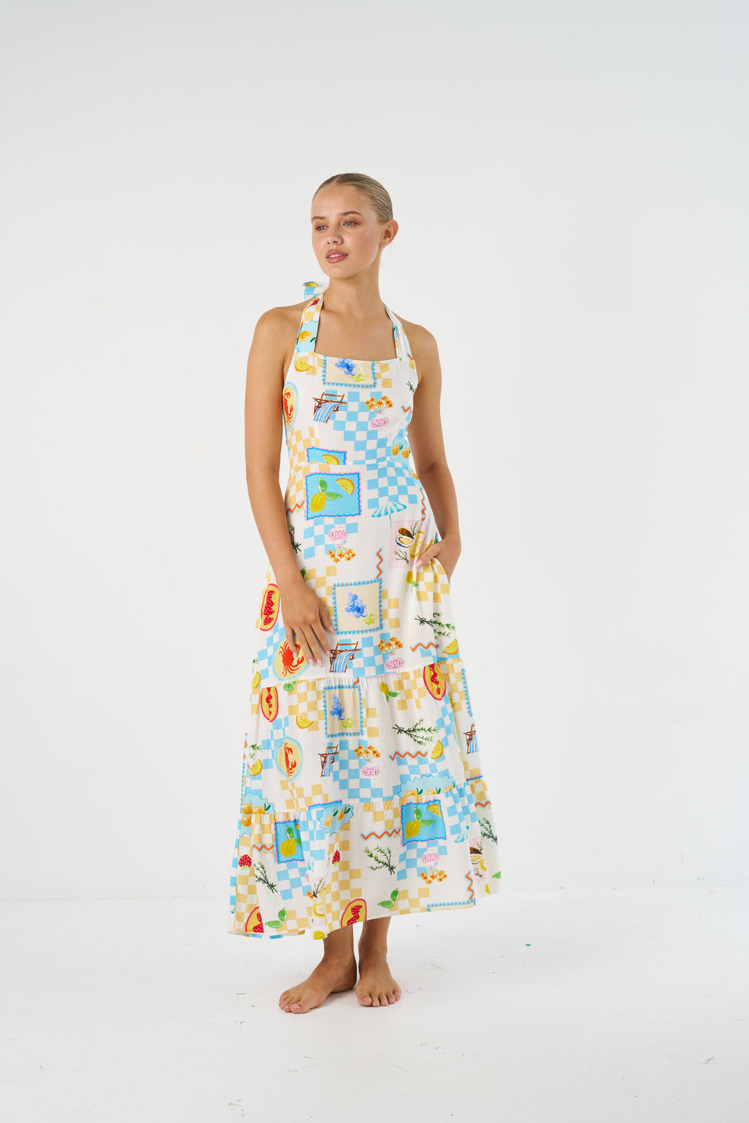 Lira Maxi Dress - Fruit Check