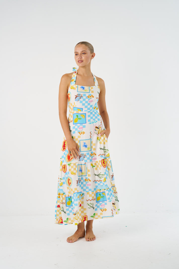 Lira Maxi Dress - Fruit Check
