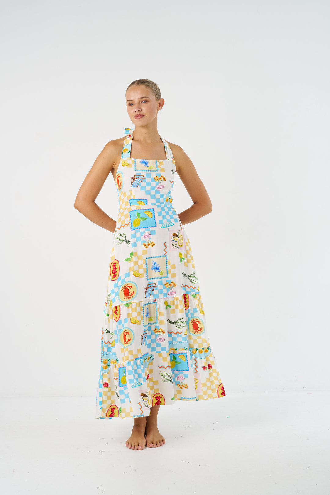 Lira Maxi Dress - Fruit Check