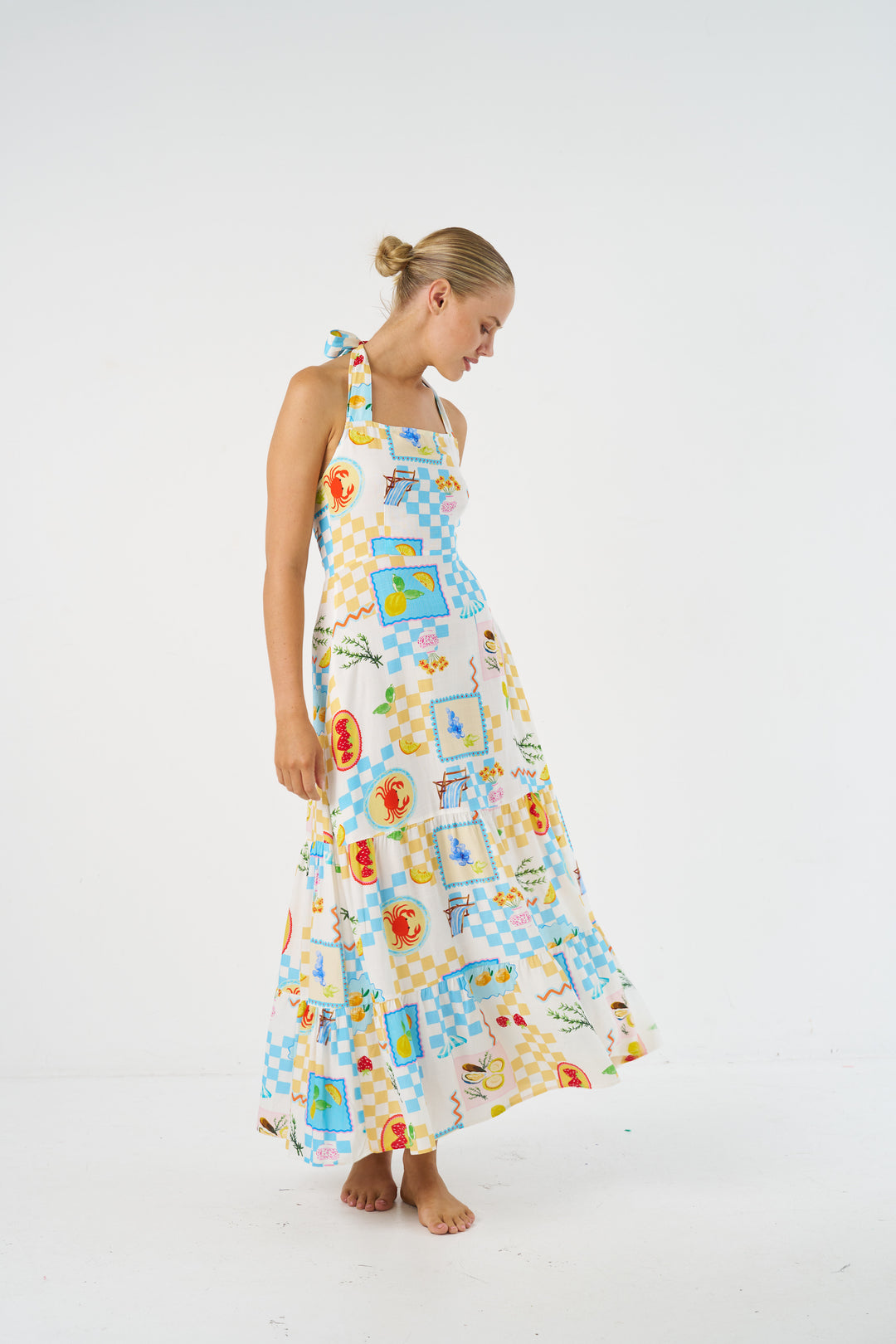 Lira Maxi Dress - Fruit Check