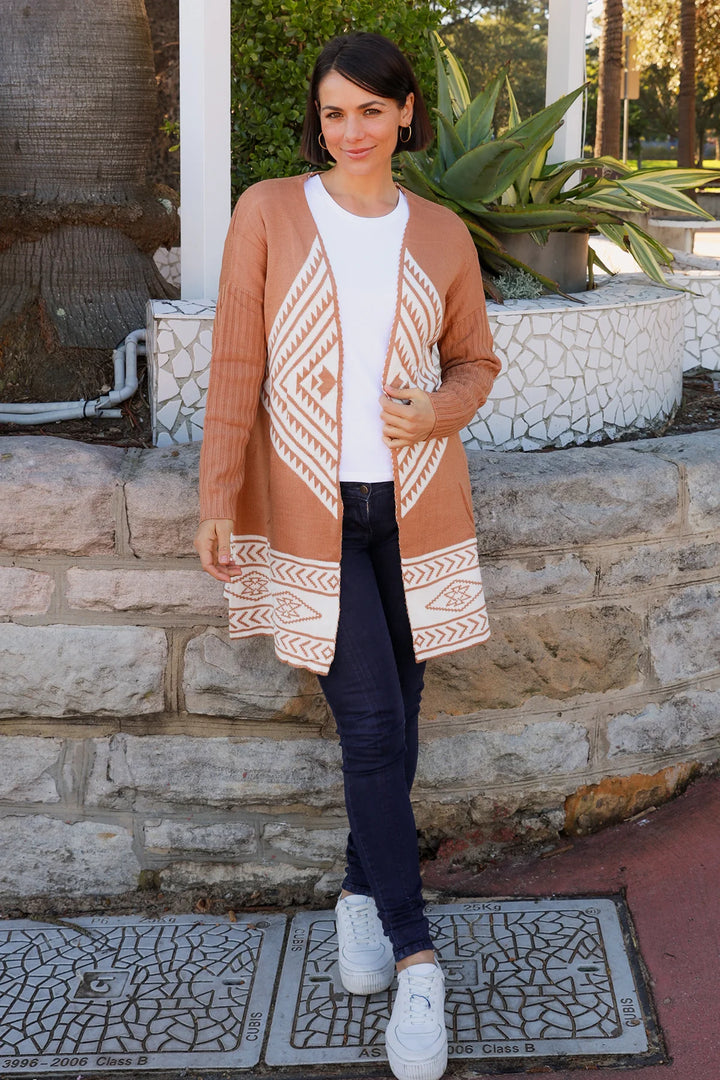 Lola Cardigan-Tan