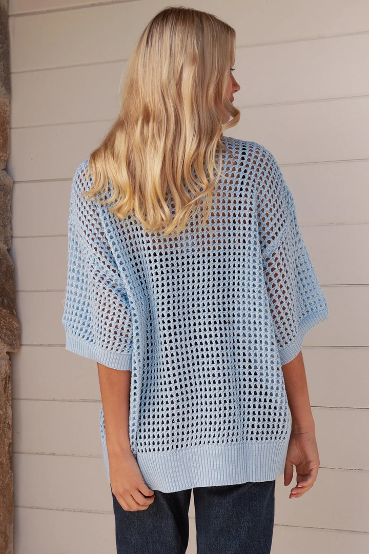 Luca Net Knit-Baby Blue