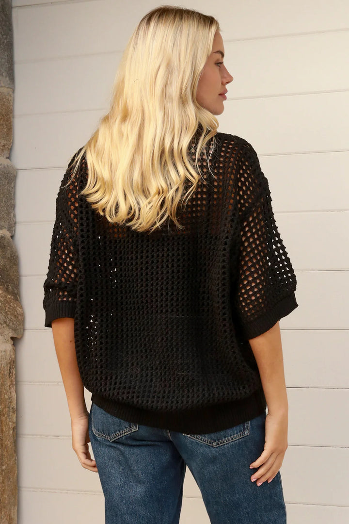 Luca Net Knit-Black