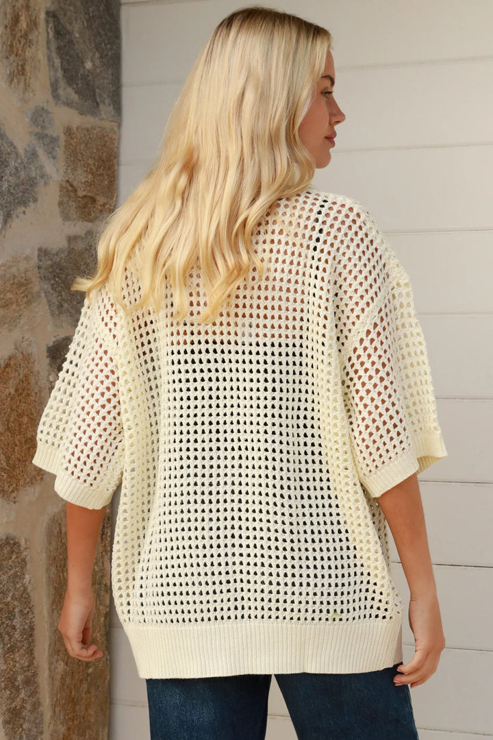 Luca Net Knit-Cream