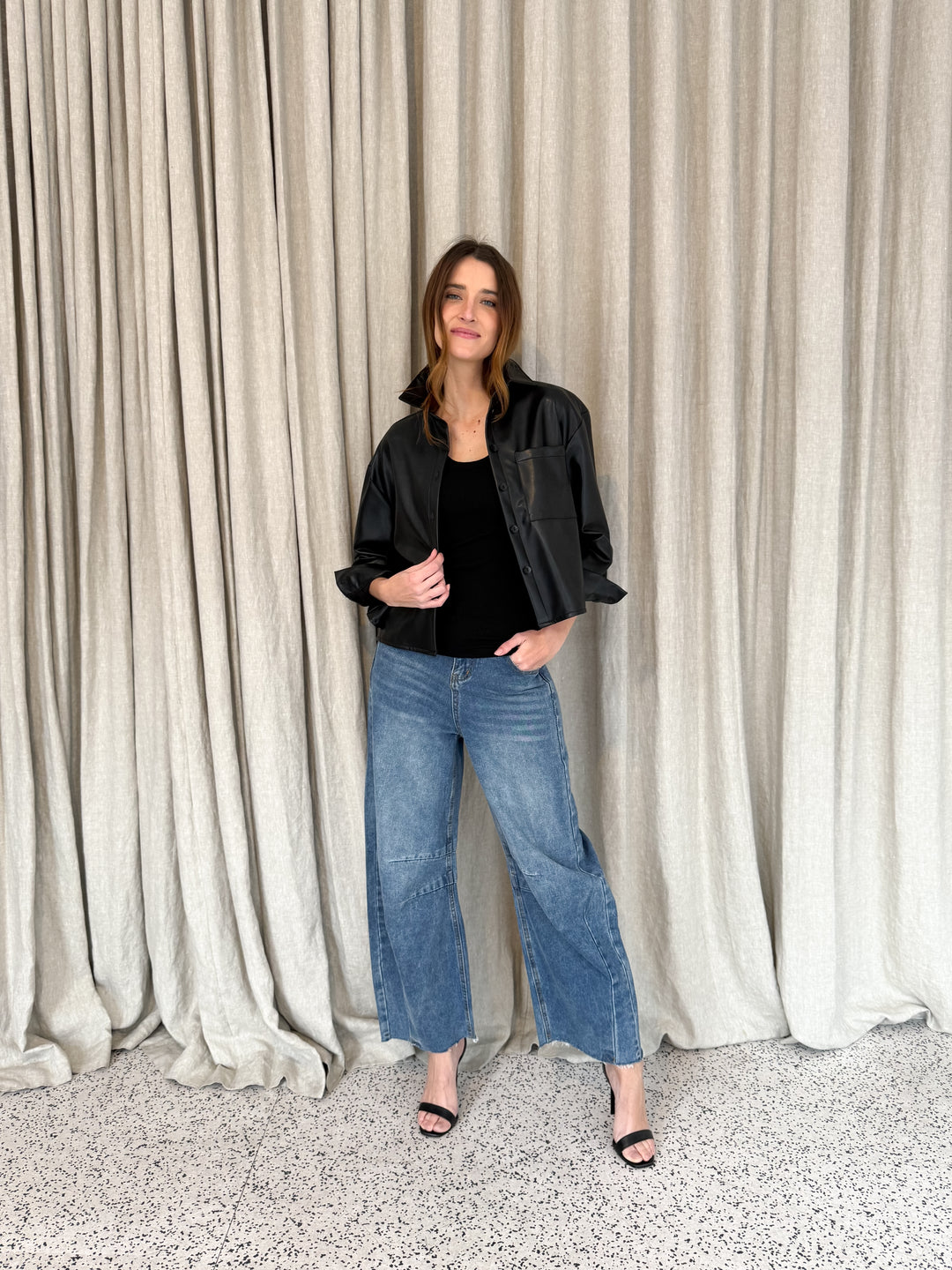 Luna Barrel Jeans - Blue