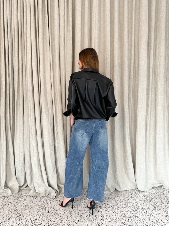 Luna Barrel Jeans - Blue