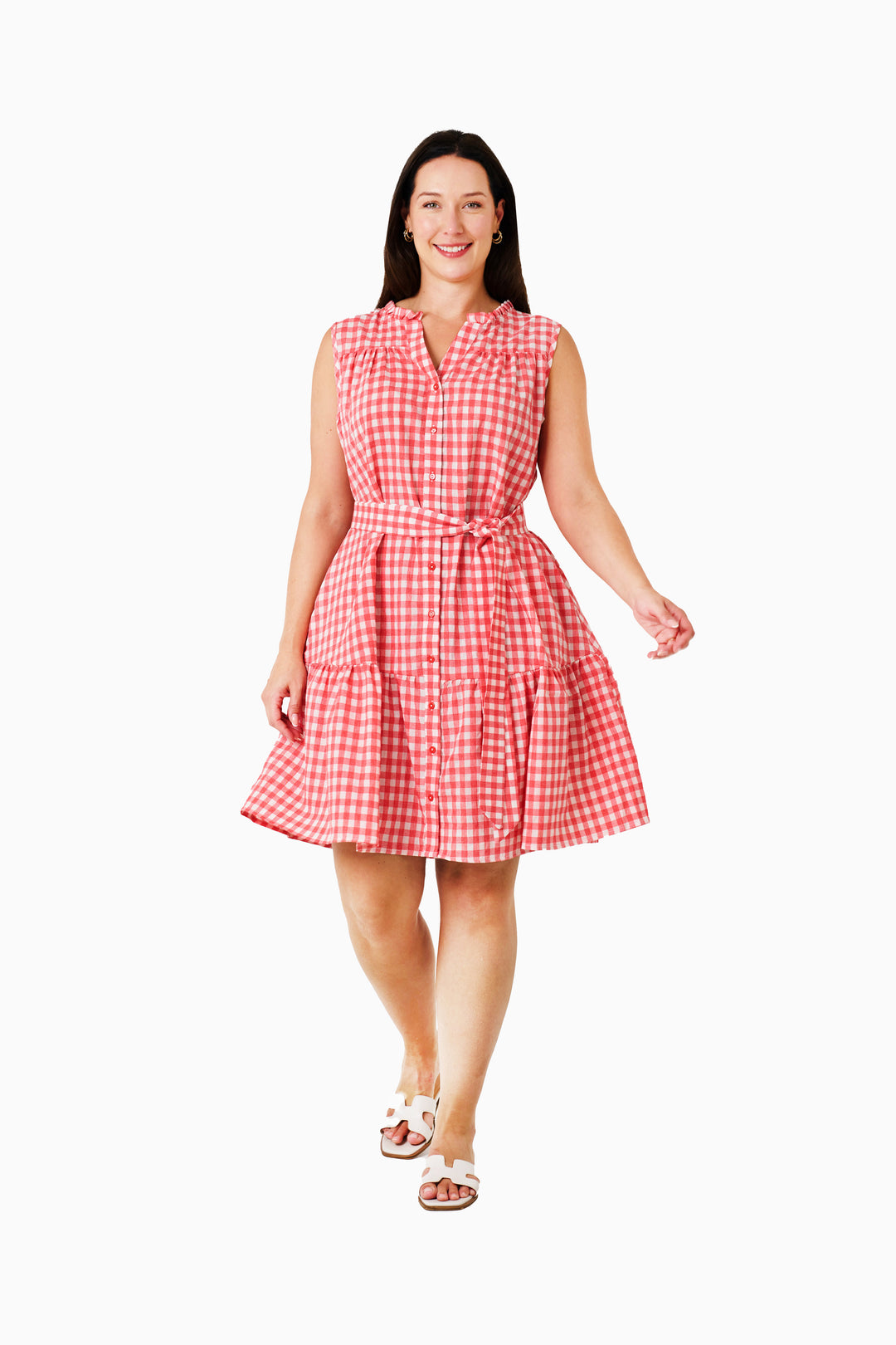 Maariyah Dress - Red Beige