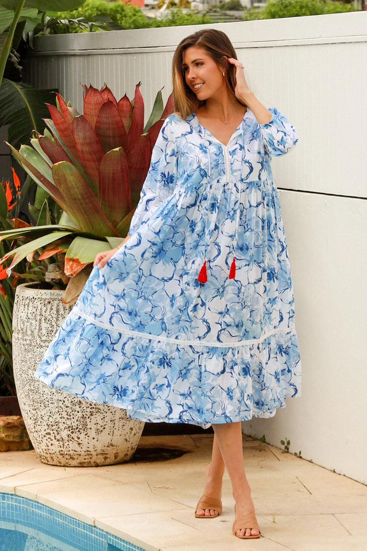 Manale Dress - Cornelia Blue