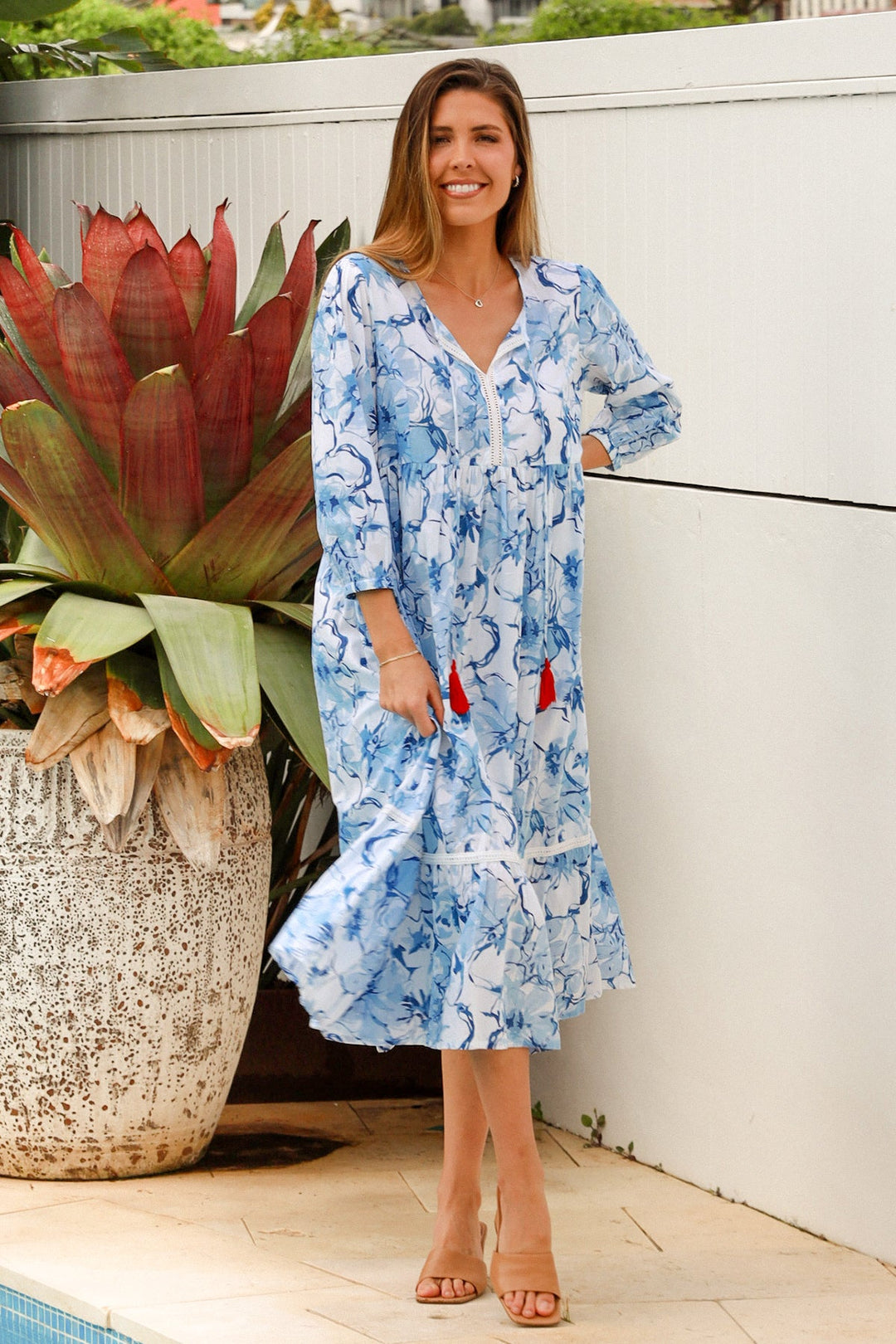Manale Dress - Cornelia Blue