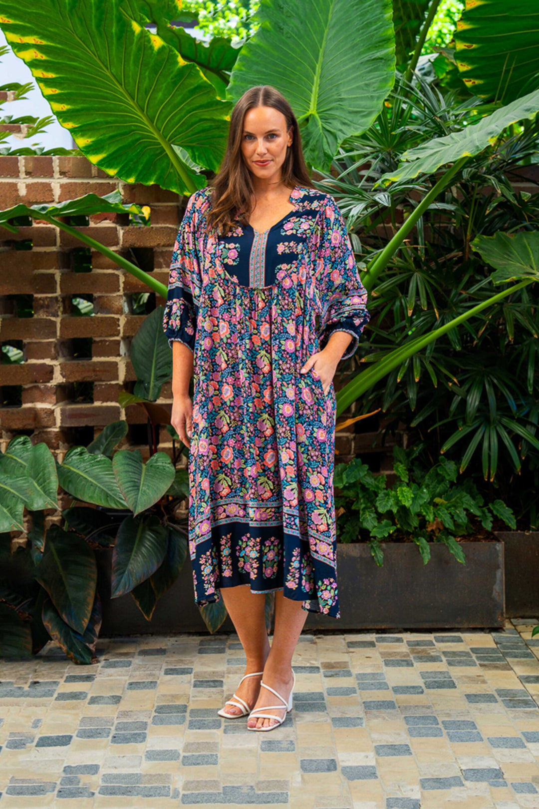McGuire Dress – Navy Print