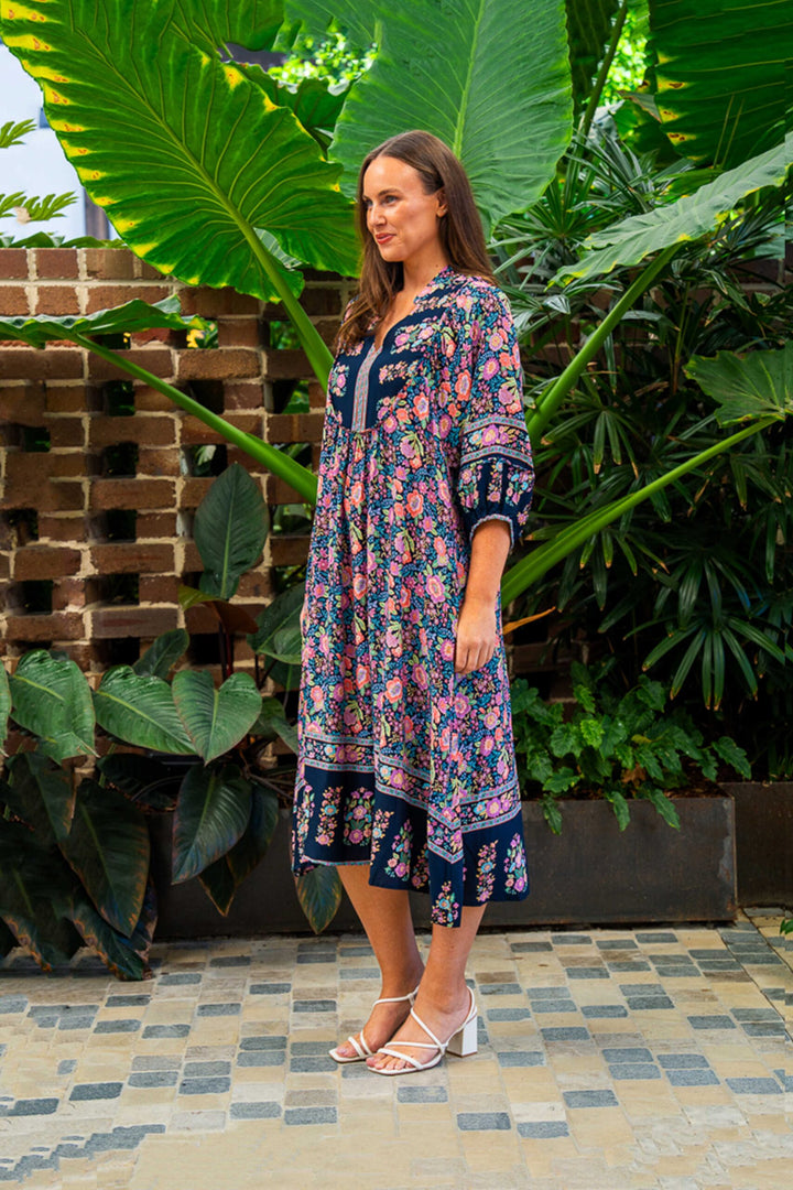 McGuire Dress – Navy Print