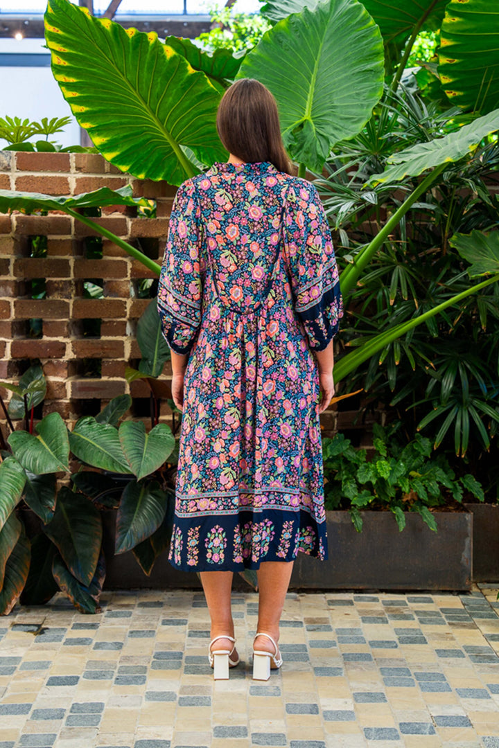 McGuire Dress – Navy Print