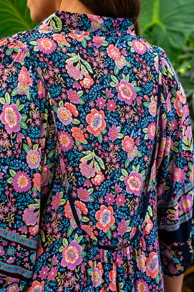 McGuire Dress – Navy Print
