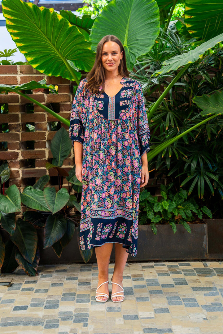McGuire Dress – Navy Print