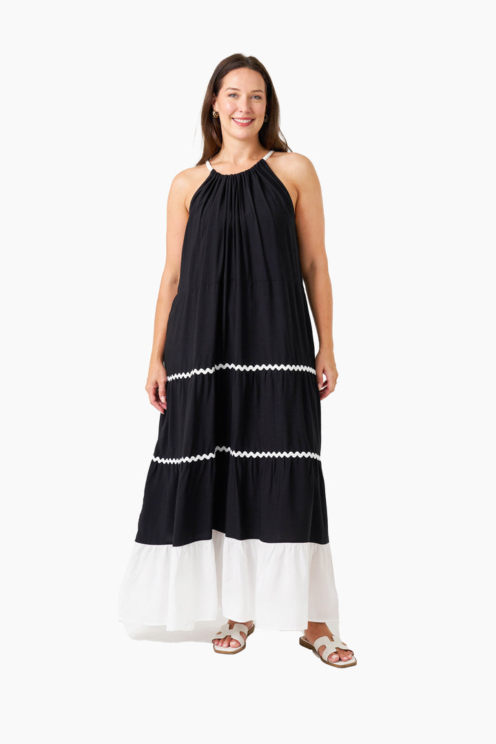 McIntosh Strap Dress - Black White