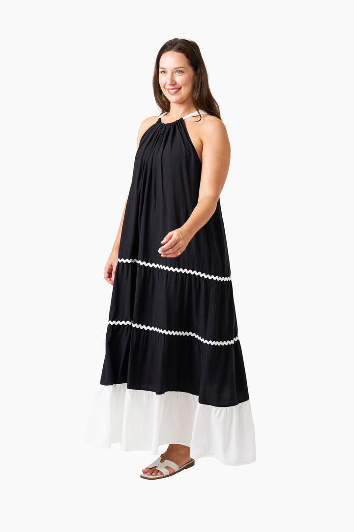 McIntosh Strap Dress - Black White