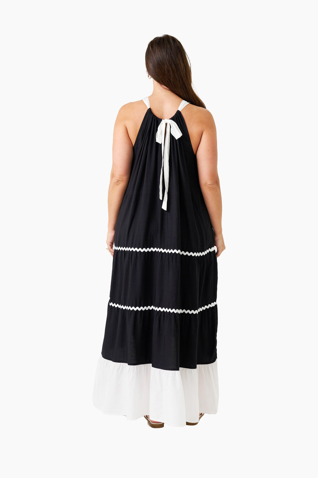 McIntosh Strap Dress - Black White