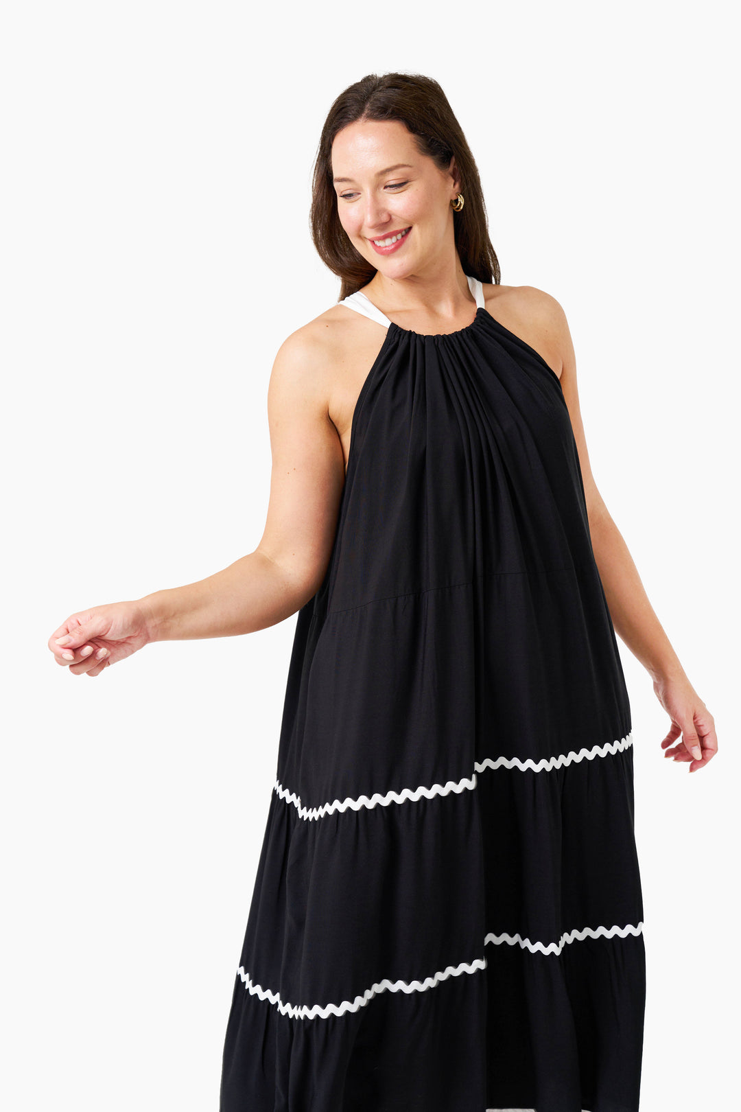 McIntosh Strap Dress - Black White