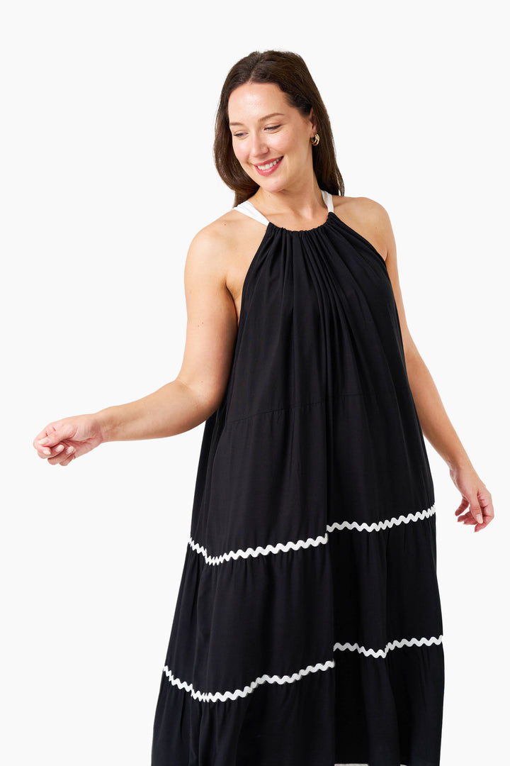 McIntosh Strap Dress - Black White