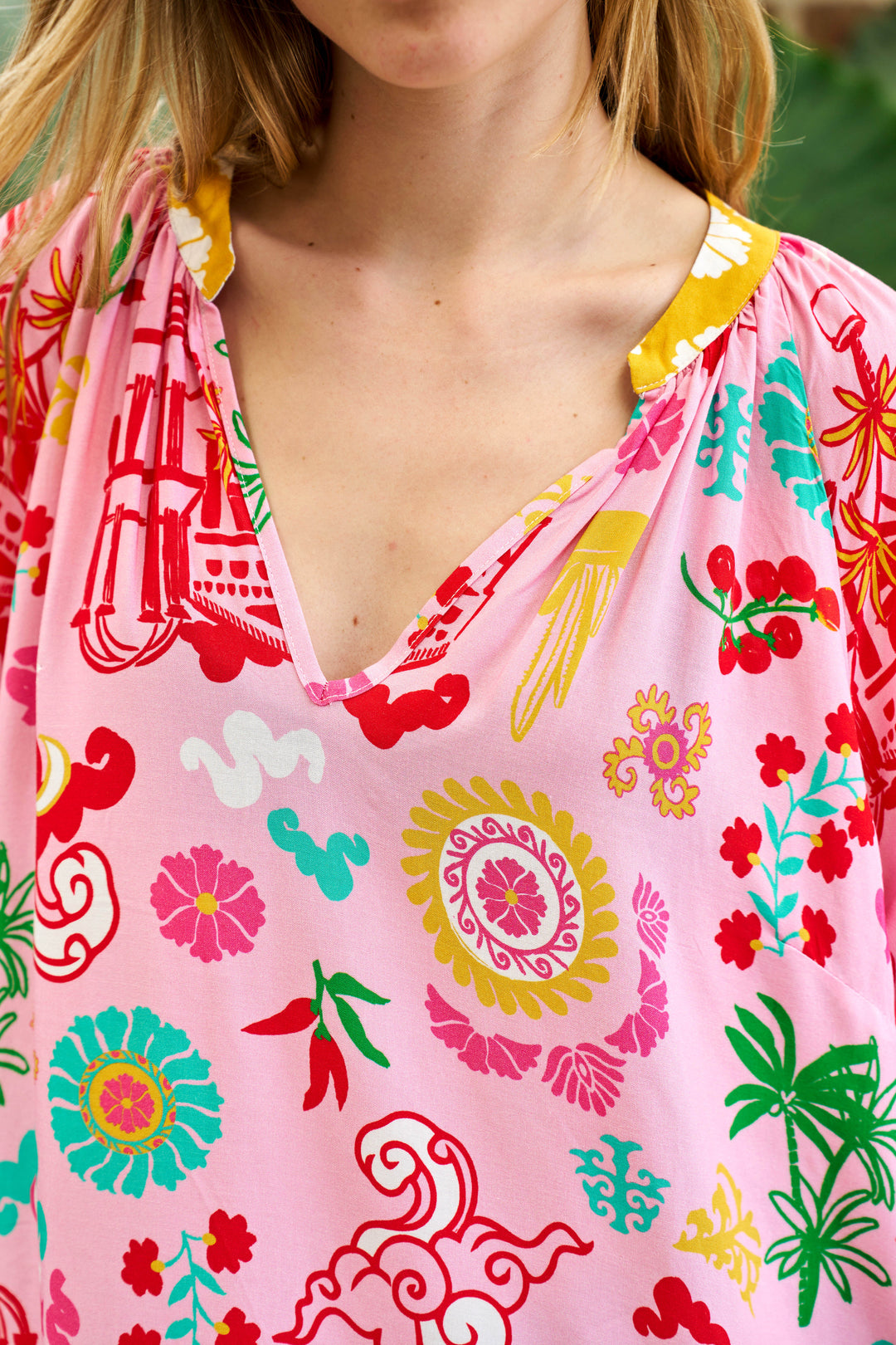 Mercedes Midi Dress-Pink