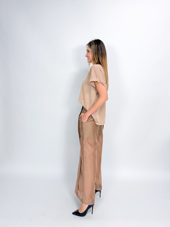 Mia Easy Knit Top - Mocha