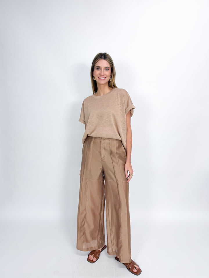 Mia Easy Knit Top - Mocha