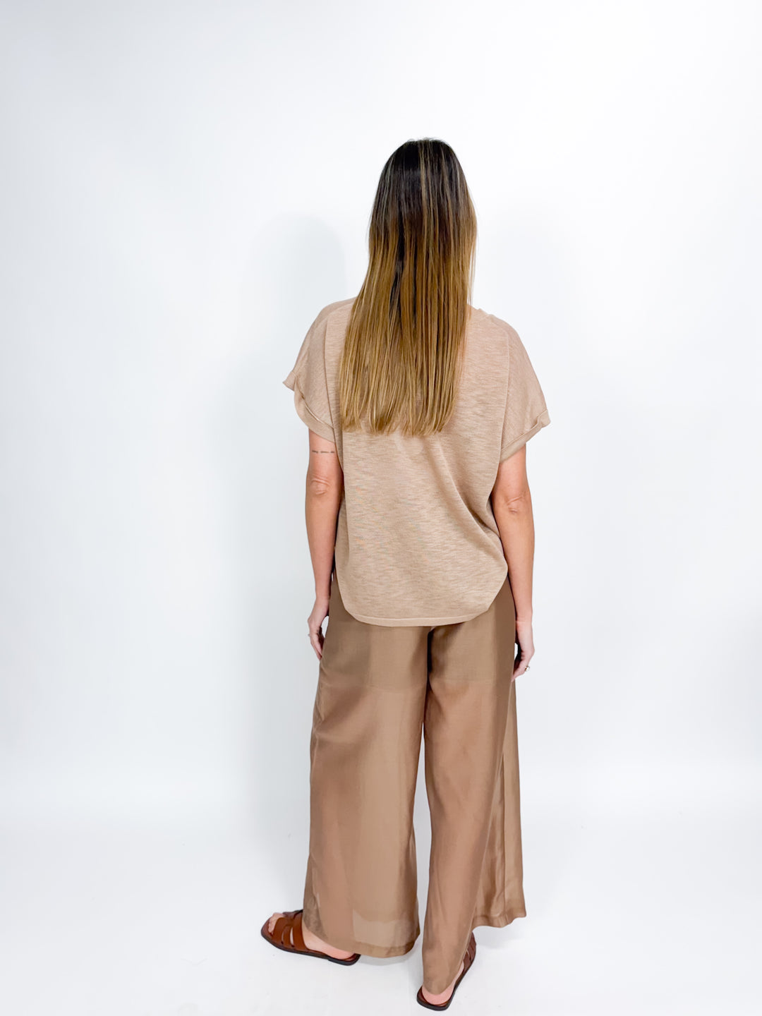 Mia Easy Knit Top - Mocha