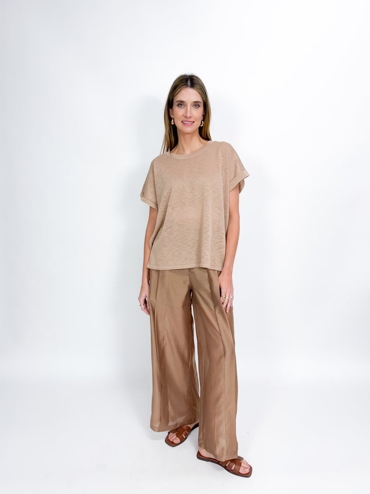 Mia Easy Knit Top - Mocha