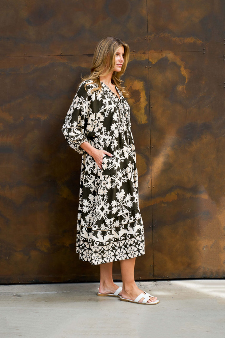 Orlando Dress – Green Print