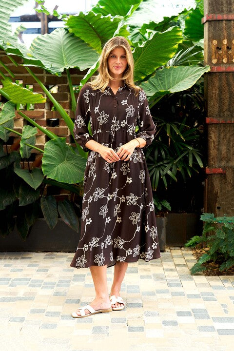 Perez Maxi Dress – Brown