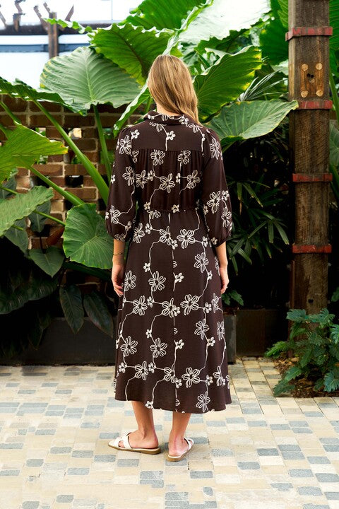 Perez Maxi Dress – Brown
