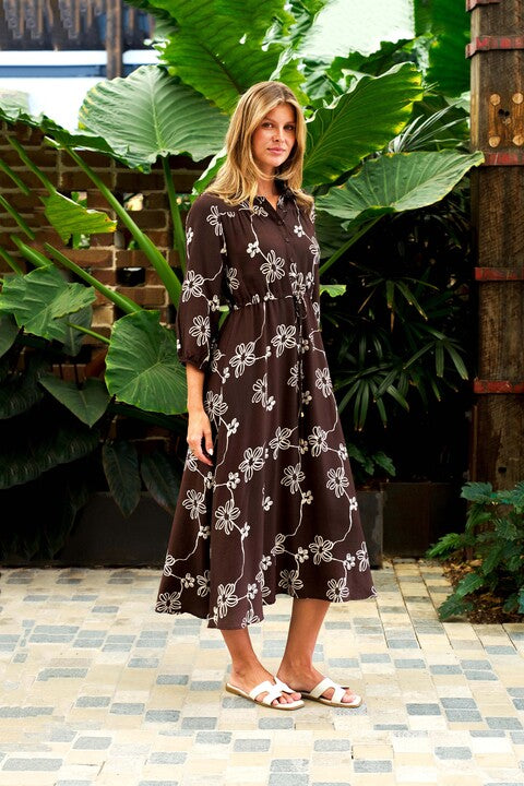 Perez Maxi Dress – Brown