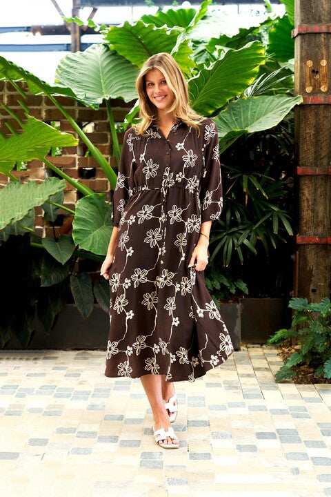 Perez Maxi Dress – Brown