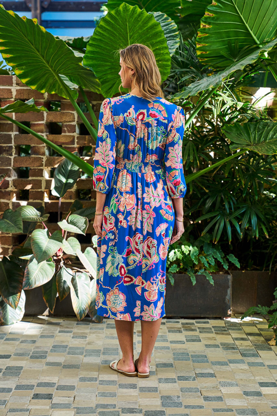 Precious Midi Dress – Sapphire Bloom