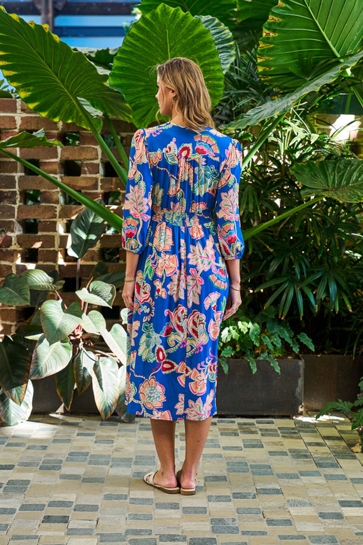 Precious Midi Dress – Sapphire Bloom