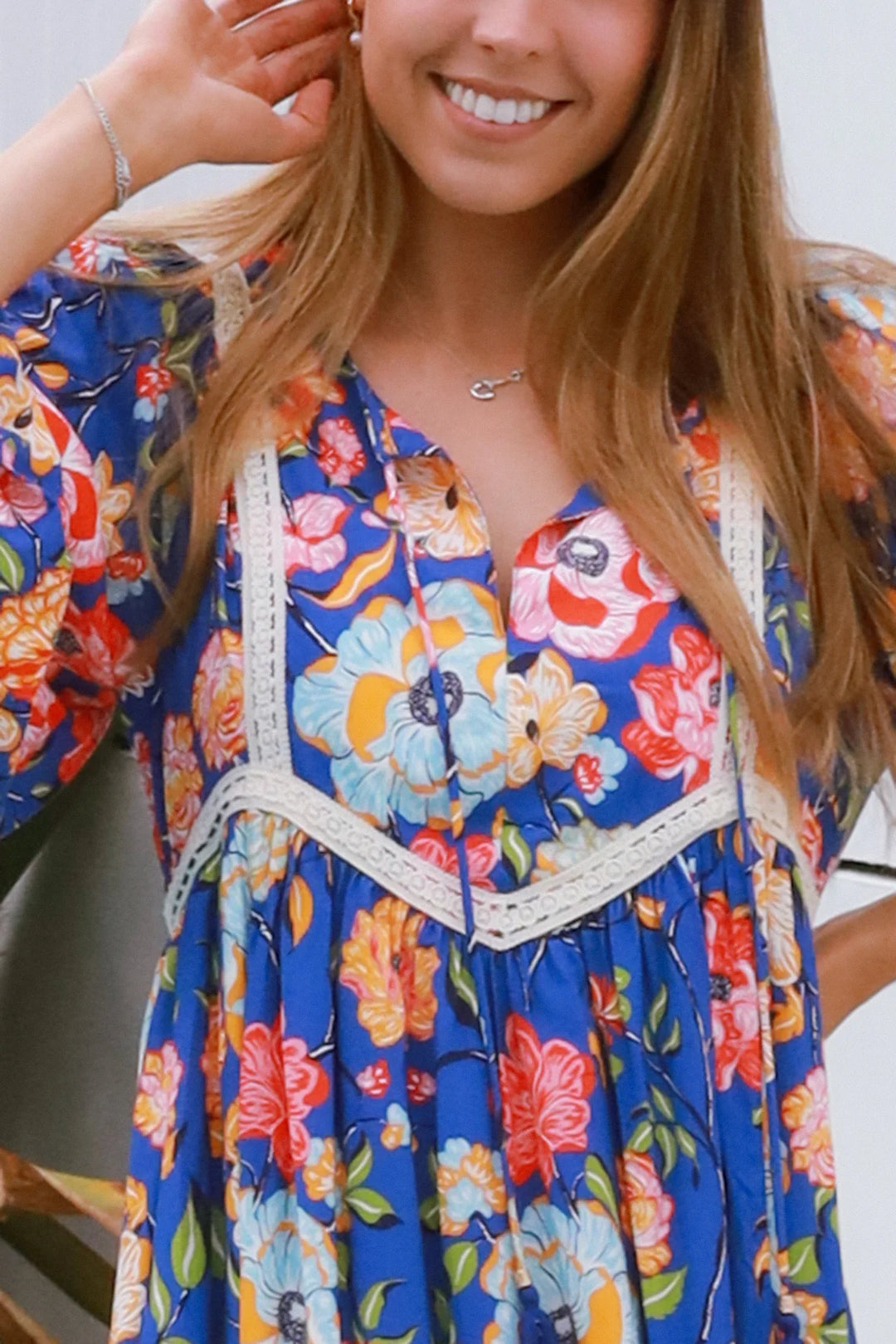 Rylee Maxi Dress — Blue Floral