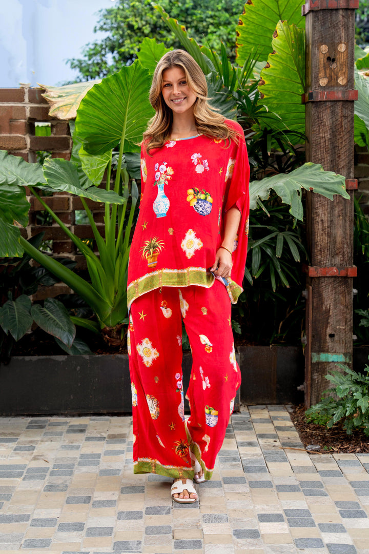 Shepard Top - Red Print