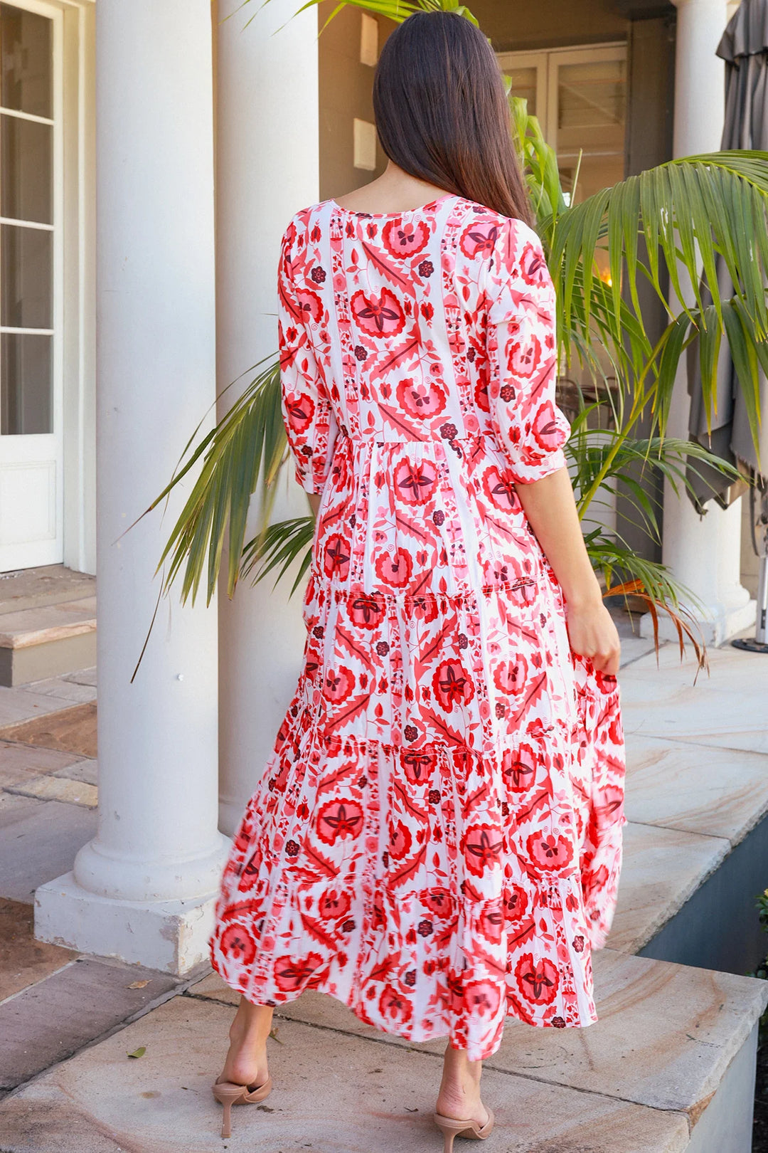 Shimona Dress- Maruka Red