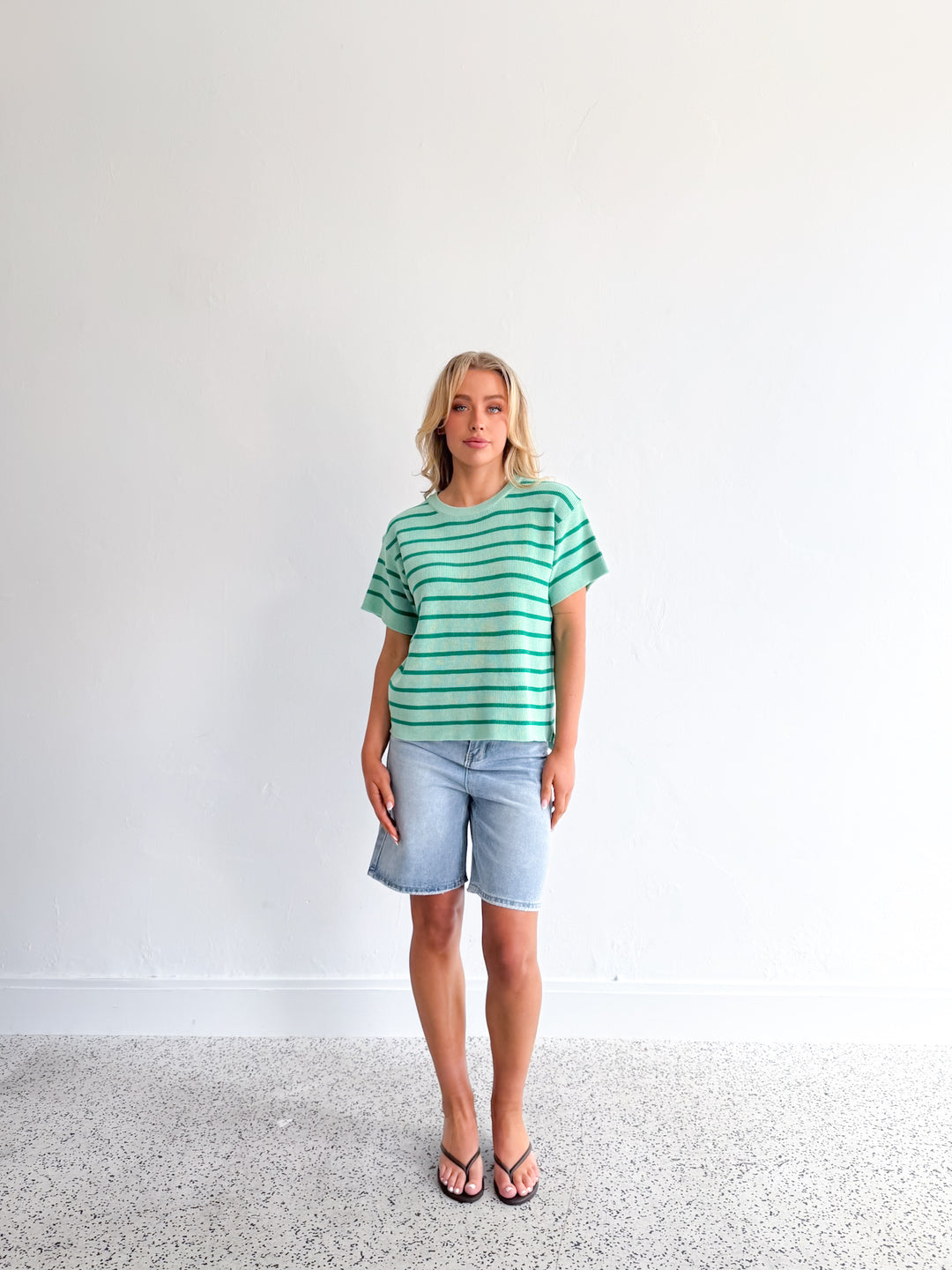 Sunny Knit Top - Mint