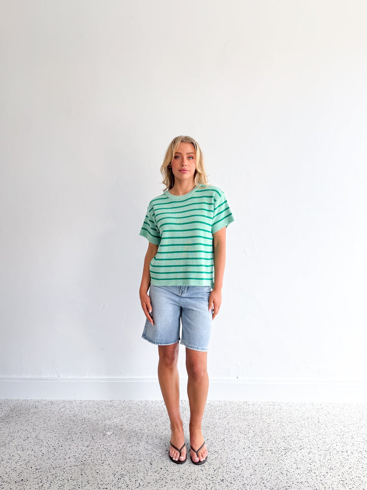 Sunny Knit Top - Mint